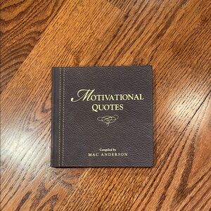 Motivational Quotes Coffee Table Book by - Brown